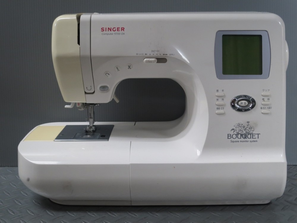 ほぼ新品仕様 液晶改良LED化 外装新品交換 シンガーSINGERミシン 9700 super DX BOUQUET-9700DX-1.jpg